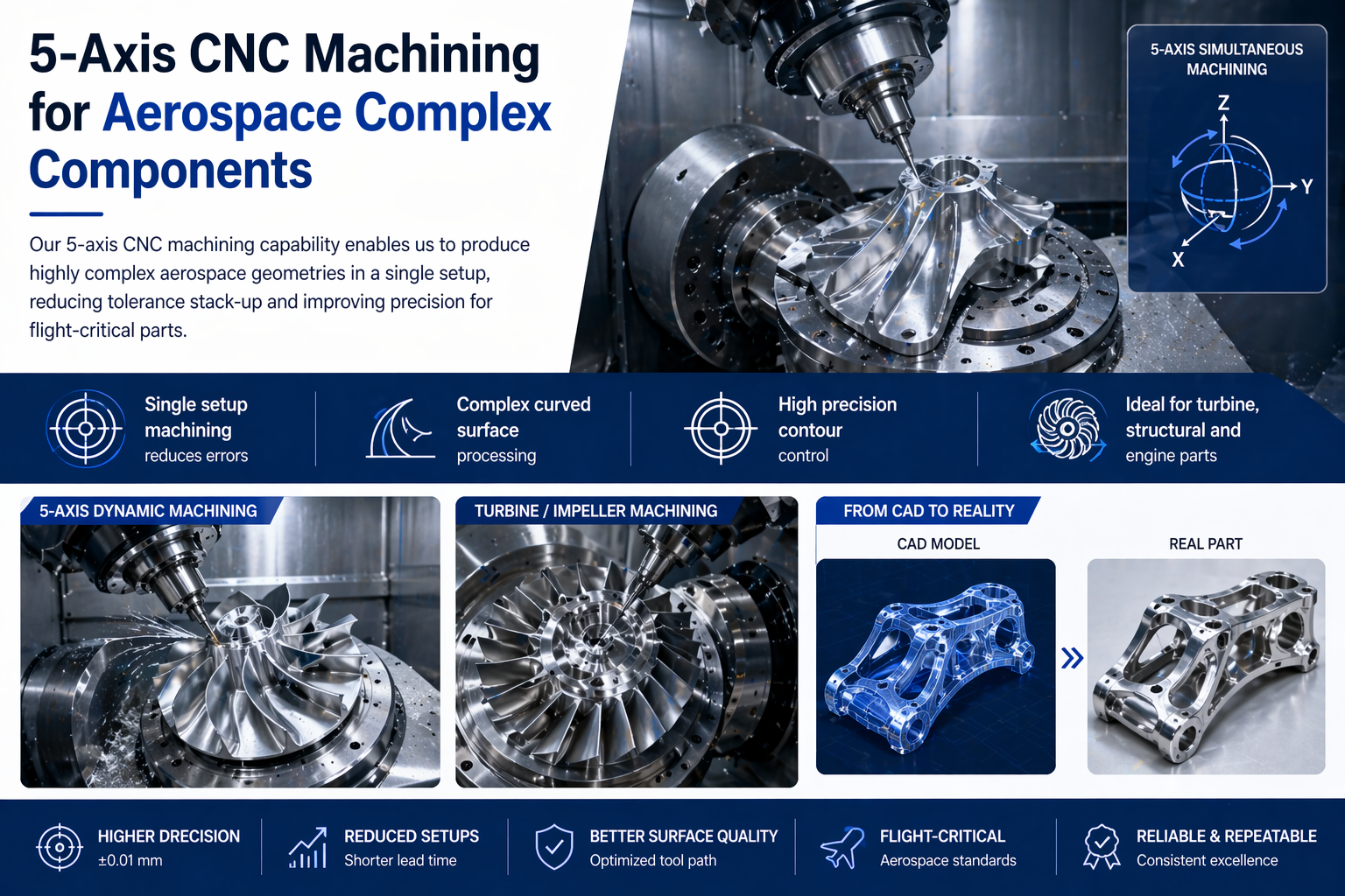 Precision Aerospace CNC Machined Components